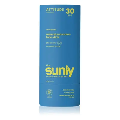 Attitude Sunly Kids Face stick minerální krém na opalování v tyčince pro děti SPF 30 20 g