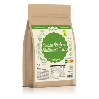 GreenFood Nutrition Vegan Protein Buckwheat Mash pohanková kaše s proteinem příchuť Chocolate 50