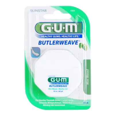 G.U.M Butlerweave voskovaná dentální nit s mátovou příchutí 55 m