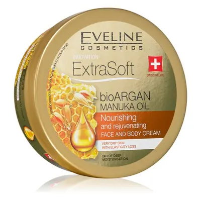 Eveline Cosmetics Extra Soft hydratační krém na tělo a obličej s arganovým olejem 175 ml