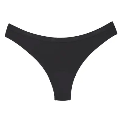 Snuggs Period Underwear Brazilian: Light Flow Black látkové menstruační kalhotky pro slabou mens