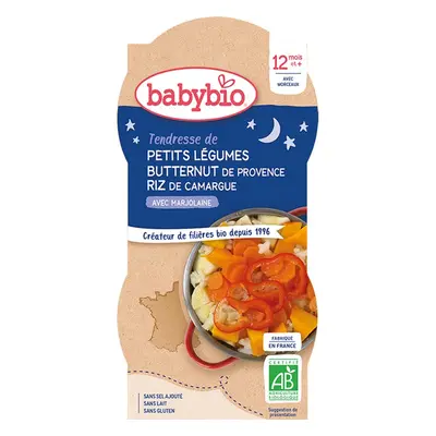 Babybio BIO zelenina s rýží dětský příkrm 2x200 g