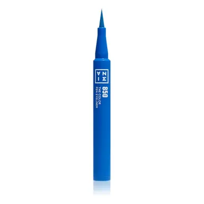 3INA The Color Pen Eyeliner Mini oční linky ve fixu odstín 850 - Blue 0,6 ml