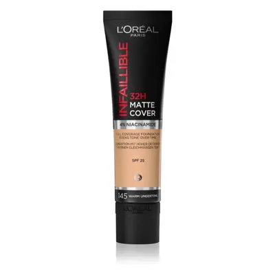 L’Oréal Paris Infallible 32H Matte Cover dlouhotrvající matující make-up SPF 25 odstín 145 (Warm