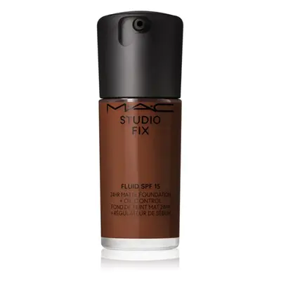 MAC Cosmetics Studio Fix Fluid SPF 15 24HR Matte Foundation + Oil Control matující make-up SPF 1