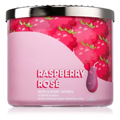 Bath & Body Works Raspberry Rose vonná svíčka 411 g