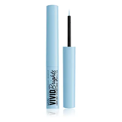 NYX Professional Makeup Vivid Brights tekuté oční linky odstín 06 Blue Thang 2 ml