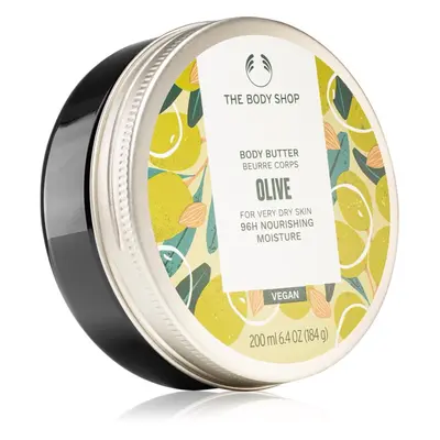 The Body Shop Olive intenzivně hydratační tělové máslo pro velmi suchou pokožku 200 ml