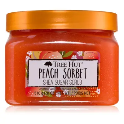 Tree Hut Peach Sorbet cukrový tělový peeling 510 g