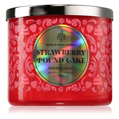 Bath & Body Works Strawberry Pound Cake vonná svíčka 411 g