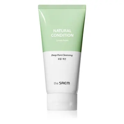 The Saem Natural Condition Scrub Foam exfoliační čisticí pěna s peelingovým efektem 150 ml