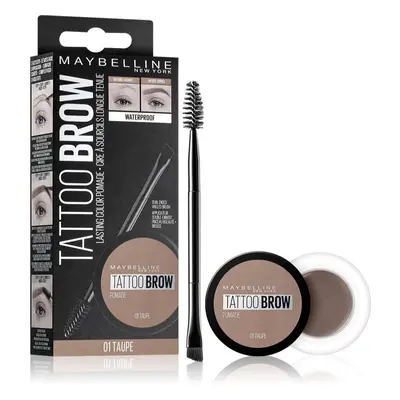 MAYBELLINE NEW YORK Tattoo Brow gelová pomáda na obočí odstín 01 Taupe 3.5 ml