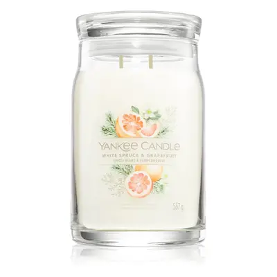 Yankee Candle White Spruce & Grapefruit vonná svíčka 567 g