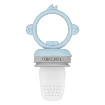 Minikoioi Feeder Teether Mineral Blue/ Powder Grey krmící kousátko 1 ks