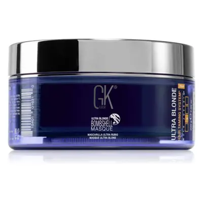 GK Hair Bombshell Masque barvicí maska pro blond vlasy odstín Ultra Blonde 200 g