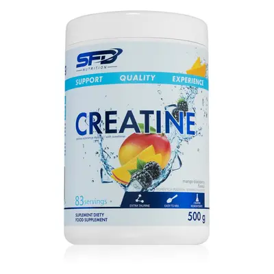 SFD Nutrition Creatine podpora tvorby svalové hmoty příchuť Mango & Blackberry 500 g