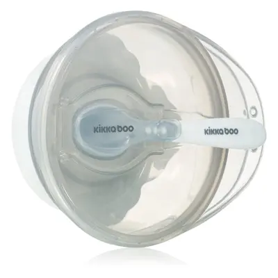 Kikkaboo Suction Bowl with Spoon miska s lžičkou s víčkem 4 m+ Blue 1 ks