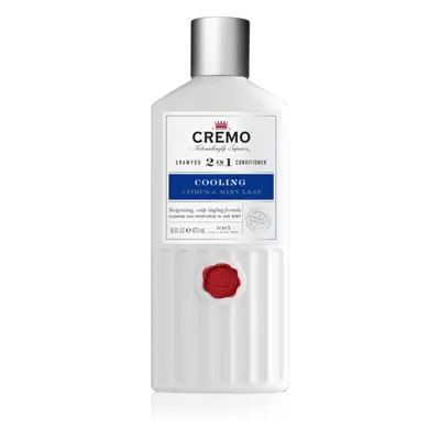 Cremo Citrus & Mint Leaf 2in1 Cooling Shampoo stimulující a osvěžující šampon 2 v 1 pro muže 473