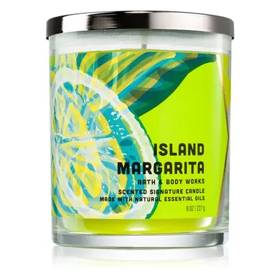 Bath & Body Works Island Margarita vonná svíčka s esenciálními oleji 227 g