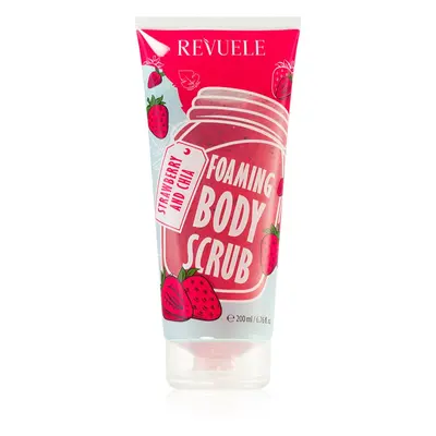 Revuele Foaming Body Scrub Strawberry and Chia hydratační tělový peeling 200 ml