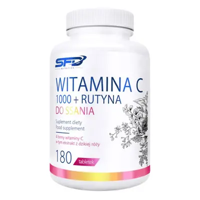 SFD Nutrition Vitamin C 1000 + Rutin cucavé tablety pro podporu imunitního systému, krásnou pleť