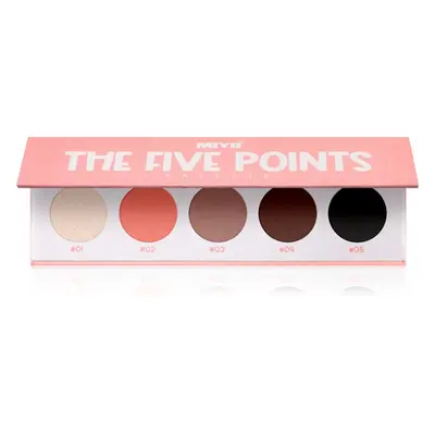 Miyo Eyeshadow The five points paletka očních stínů odstín 10 Fancy Peach 1 ks