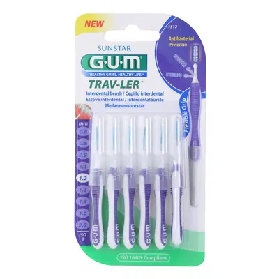 G.U.M Trav-Ler Interdental mezizubní kartáčky 1,2 mm 6 ks