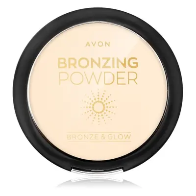 Avon Bronze & Glow bronzující pudr odstín Golden Bronze 13,5 g