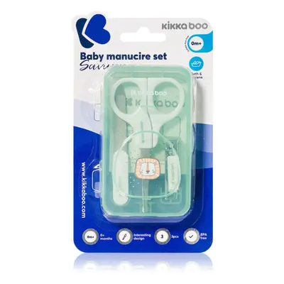 Kikkaboo Baby Manicure Set Savanna Mint sada k péči o dítě Mint