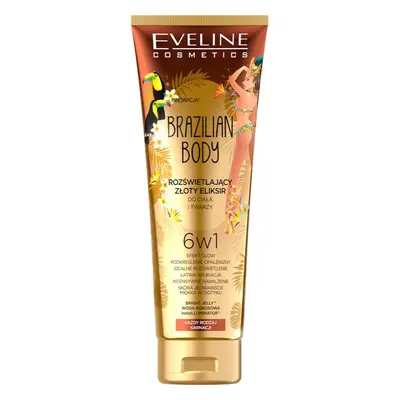 Eveline Cosmetics Brazilian Body tónovací krém na tělo pro rozjasnění a hydrataci 100 ml