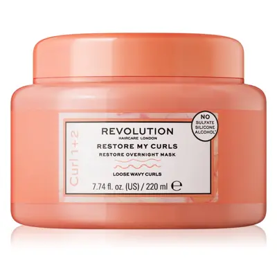 Revolution Haircare My Curls 1+2 Restore My Curls noční regenerační maska pro vlnité vlasy 220 m