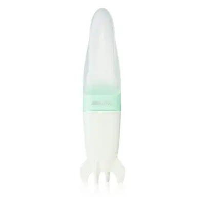 Kikkaboo Rocket láhev s lžičkou 4 m+ Mint 90 ml