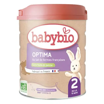 Babybio Optima 2 pokračovací kojenecké mléko s probiotiky a prebiotiky 800 g