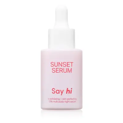 Say Hi Sunset AHA exfoliační sérum s revitalizačním účinkem 30 ml