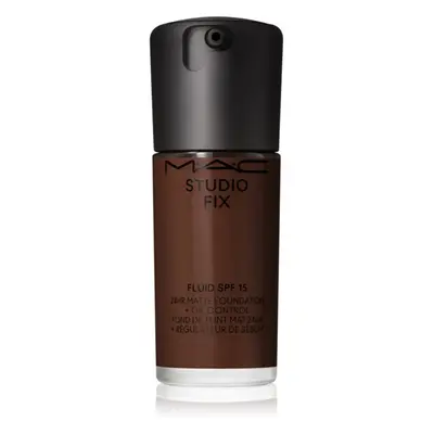 MAC Cosmetics Studio Fix Fluid SPF 15 24HR Matte Foundation + Oil Control matující make-up SPF 1