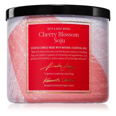 Bath & Body Works Cherry Blossom Soju vonná svíčka 411 g