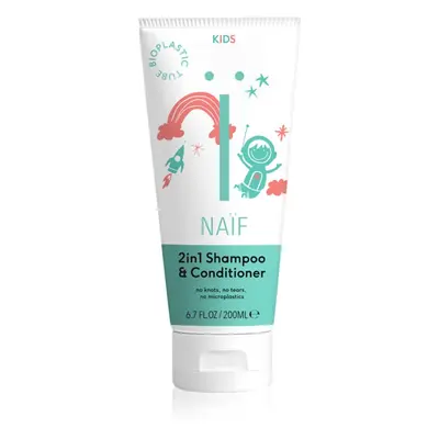 Naif Kids Shampoo & Conditioner šampon a kondicionér 2 v 1 pro děti 200 ml