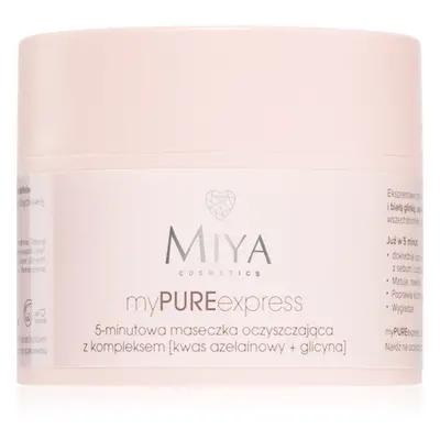 MIYA Cosmetics myPUREexpress čisticí maska pro redukci kožního mazu a minimalizaci pórů 50 g