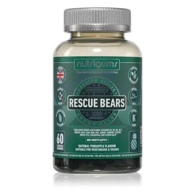 Nutrigums Rescue Bears žvýkací medvídci proti stresu 60 ks