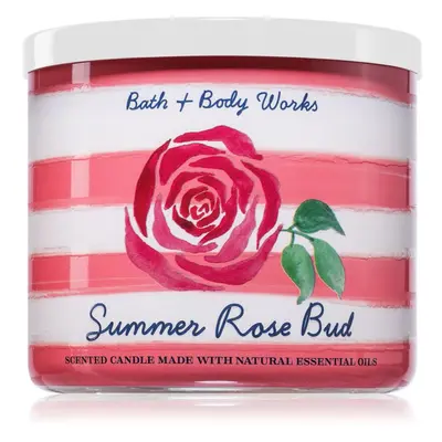 Bath & Body Works Summer Rose Bud vonná svíčka 411 g