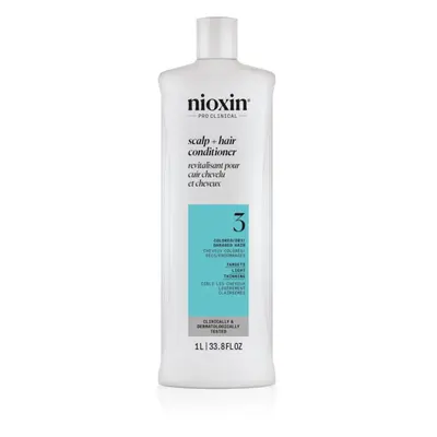 Nioxin System 3 Scalp + Hair Conditioner kondicionér pro barvené řídnoucí vlasy 1000 ml