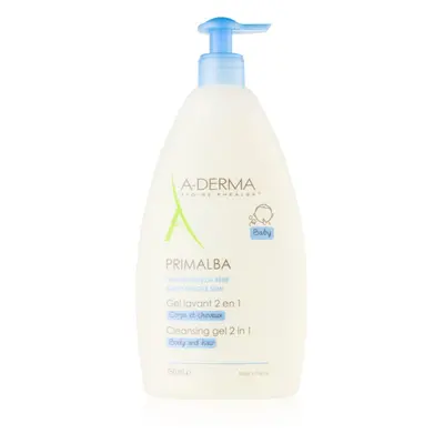 A-Derma Primalba Baby mycí gel na tělo a vlasy pro děti 750 ml