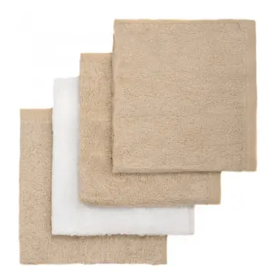 T-TOMI BIO Bamboo Baby Washcloths mycí žínka Beige 25 x 25 cm 4 ks