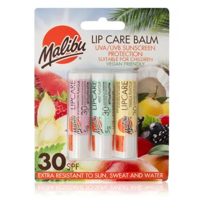 Malibu Lip Care Balm balzám na rty SPF 30 3x5 g