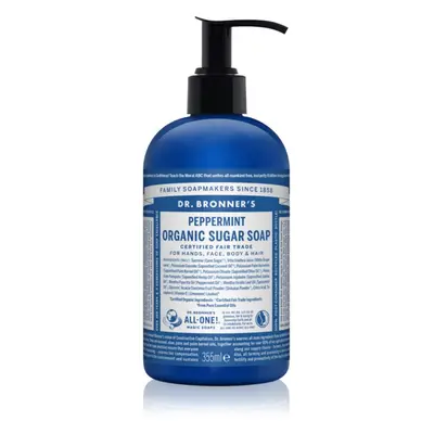 Dr. Bronner’s Peppermint tekuté mýdlo na tělo a vlasy 355 ml