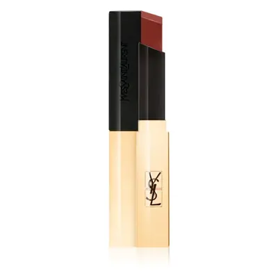 Yves Saint Laurent Rouge Pur Couture The Slim tenká matující rtěnka s koženým efektem odstín 416