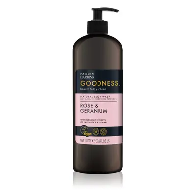 Baylis & Harding Goodness Rose & Geranium sprchový gel 1000 ml