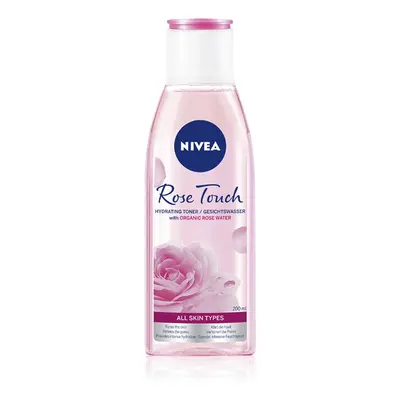 Nivea Rose Touch hydratační pleťová voda 200 ml