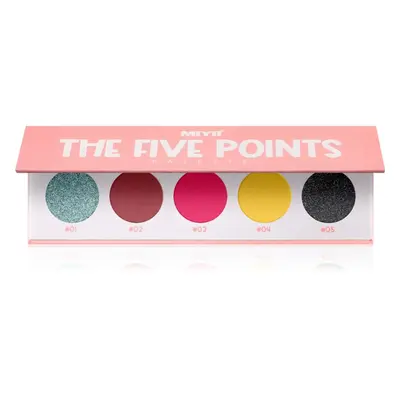 Miyo Eyeshadow The five points paletka očních stínů odstín 17 Welcome to Miami 1 ks