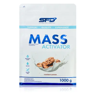 SFD Nutrition Mass Activator podpora tvorby svalové hmoty příchuť Cookies 1000 g